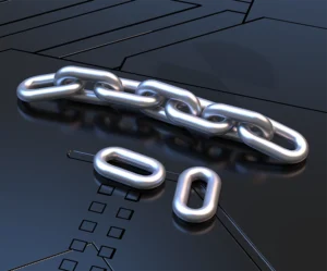 Mining round link chain